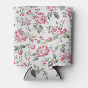 Rafraîchisseur Pour Canette Shabby Chic Floral Rose Motif