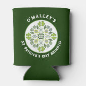 Rafraîchisseur Pour Canette Shamrock Clover Mandala St. Patrick's Day Party (Dos)