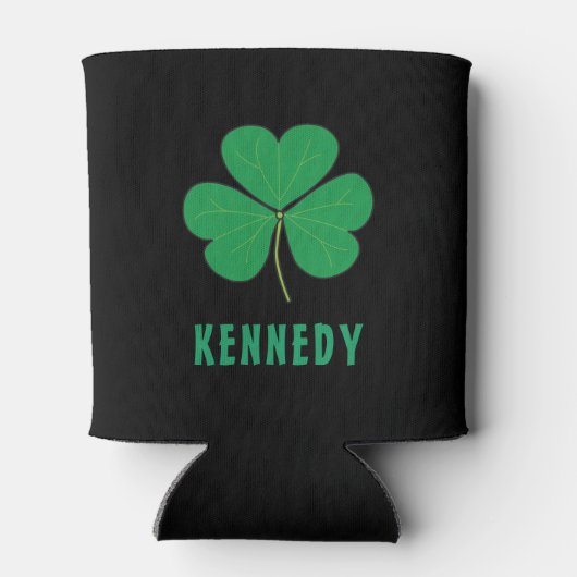 Rafraîchisseur Pour Canette Shamrock Green Clover Irlande Celtic Irish Nom (Dos)