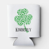 Rafraîchisseur Pour Canette Shamrock personnalisé St Patrick's Day (Dos)