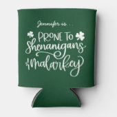 Rafraîchisseur Pour Canette Shenanigans et Malarkey Custom St. Patrick's Day (Devant)