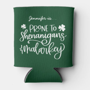 Rafraîchisseur Pour Canette Shenanigans et Malarkey Custom St. Patrick's Day