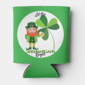Rafraîchisseur Pour Canette Shenanigans Leprechaun Shamrock Saint Patrick (Devant)