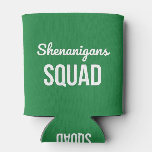 Rafraîchisseur Pour Canette Shenanigans Squad St Patrick's Day (Dos)