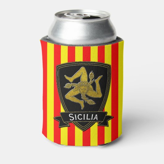 Rafraîchisseur Pour Canette Sicilienne Trinacria Stripe (Can Dos)