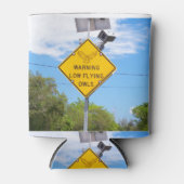 Rafraîchisseur Pour Canette Signal Avertissement Petite Chouette Volante (Devant)