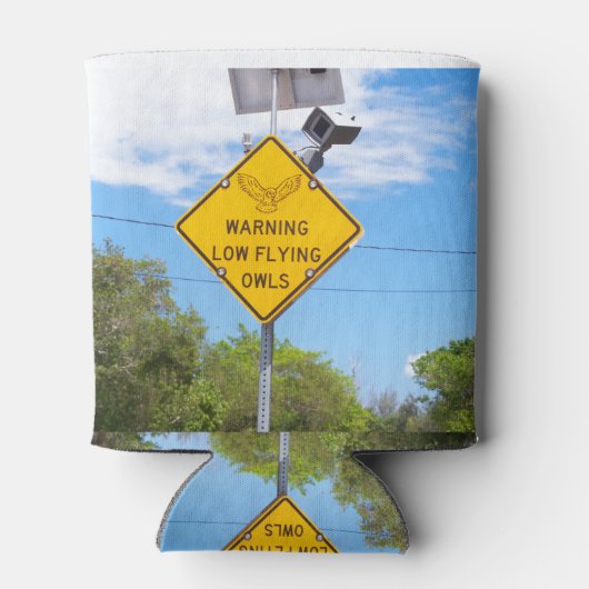 Rafraîchisseur Pour Canette Signal Avertissement Petite Chouette Volante (Dos)