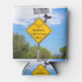 Rafraîchisseur Pour Canette Signal Avertissement Petite Chouette Volante (Devant)