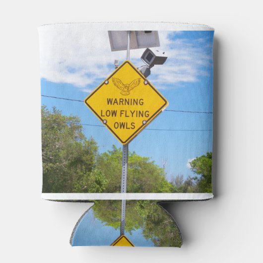 Rafraîchisseur Pour Canette Signal Avertissement Petite Chouette Volante (Dos)