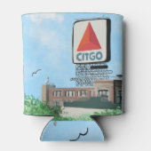 Rafraîchisseur Pour Canette SIGNE CITGO, Boston Massachusetts Peinture (Dos)