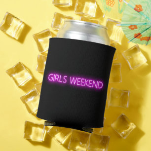 Rafraîchisseur Pour Canette SIGNE LED Neon FILLES WEEK-END