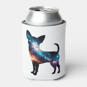 Rafraîchisseur Pour Canette Silhouette de Chihuahua de Galaxie