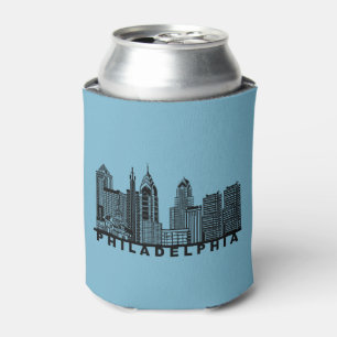 Rafraîchisseur Pour Canette Silhouette de l'horizon de Philadelphie