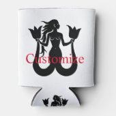 Rafraîchisseur Pour Canette Silhouette de sirène à deux queue Thunder_Cove (Devant)