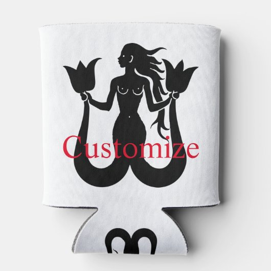 Rafraîchisseur Pour Canette Silhouette de sirène à deux queue Thunder_Cove (Dos)