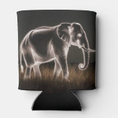 Rafraîchisseur Pour Canette Silhouette d'éléphant lumineux (Dos)