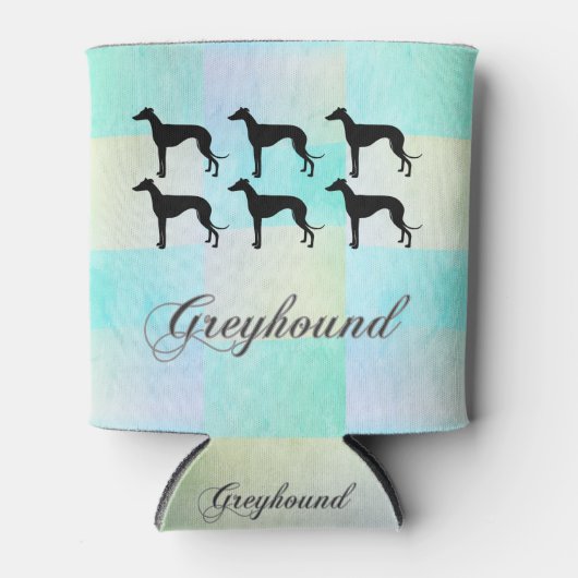Rafraîchisseur Pour Canette Silhouette Greyhound Can Cooler (Devant)