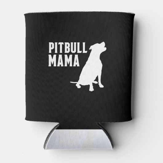 Rafraîchisseur Pour Canette Silhouette Pitbull Mama (Devant)