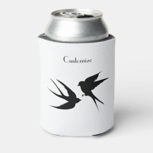 Rafraîchisseur Pour Canette Silhouettes d'oiseaux hirondelles Thunder_Cove