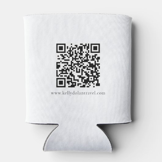 Rafraîchisseur Pour Canette Simple Ajouter Un Logo QR Code Promotionnel (Dos)
