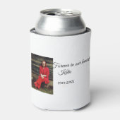 Rafraîchisseur Pour Canette simple Ajouter votre photo texte mémorial gardien (Can devant)