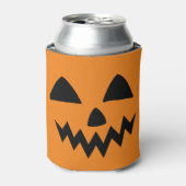 Rafraîchisseur Pour Canette Simple Citrouille d'Halloween face fantôme flippan (Can devant)