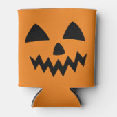 Rafraîchisseur Pour Canette Simple Citrouille d'Halloween face fantôme flippan (Devant)