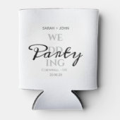 Rafraîchisseur Pour Canette Simple fête de mariage d'été blanc (Devant)