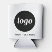 Rafraîchisseur Pour Canette Simple Logo Texte Entreprise Promotion Branding (Devant)