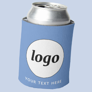 Rafraîchisseur Pour Canette Simple Logo Texte Professionnel Promo Ciel Bleu