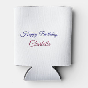 Rafraîchisseur Pour Canette SIMPLE MINIMAL.CUTIE AJOUTER NOM BÉBÉ joyeux anniv