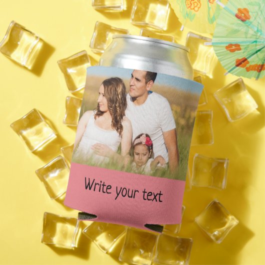 Rafraîchisseur Pour Canette simple minimum ajouter votre texte photo noël c (Été in situ)