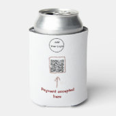 Rafraîchisseur Pour Canette Simple minimum q r code ajouter logo code d'analys (Can devant)