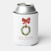 Rafraîchisseur Pour Canette Simple Noël vert courge rouge Bow (Can Dos)