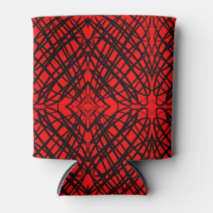 Rafraîchisseur Pour Canette Simple Scribble   Carreaux miroir   Rouge  