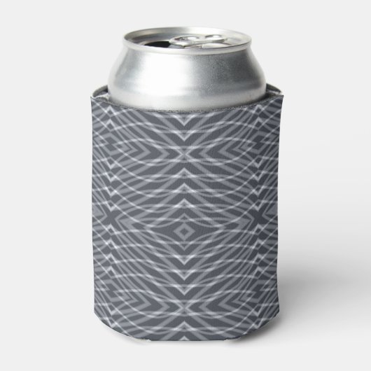Rafraîchisseur Pour Canette Sine Wave Pulse Signal moderne Art Abstrait Design (Can devant)