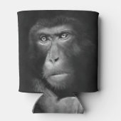 Rafraîchisseur Pour Canette Singe à huile monochrome, abstraction artistique (Dos)