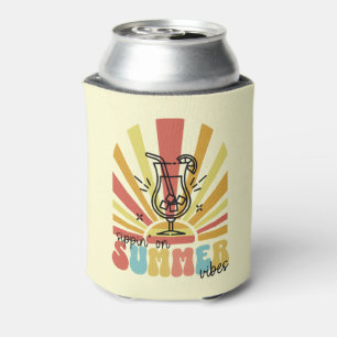 Rafraîchisseur Pour Canette Sirop sur les vibrations de l'été, Soleil Rétro, V