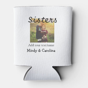 Rafraîchisseur Pour Canette Sisters besties BFF ajouter nom de la photo nom fa