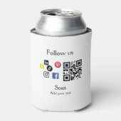 Rafraîchisseur Pour Canette Site web d'entreprise simple code à barres QR code (Can devant)