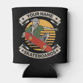 Rafraîchisseur Pour Canette Skateboard personnalisé Nez Grab Skeleton Skeleton (Dos)