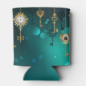 Rafraîchisseur Pour Canette Skeleton Keys on Green Background (Dos)