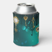 Rafraîchisseur Pour Canette Skeleton Keys on Green Background (Can Dos)