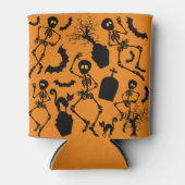 Rafraîchisseur Pour Canette Skeletons d'Halloween Macabre Dance (Devant)