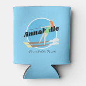 Rafraîchisseur Pour Canette Ski nautique de style vintage (Devant)