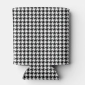 Rafraîchisseur Pour Canette Skinny Monogram Initials, Houndstooth Pattern 12oz (Dos)