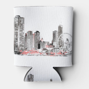 Rafraîchisseur Pour Canette Skyline de Chicago