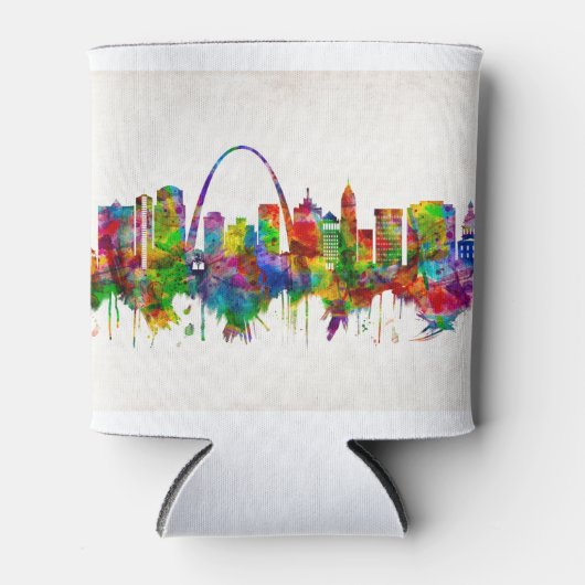 Rafraîchisseur Pour Canette Skyline de Saint-Louis Missouri (Devant)