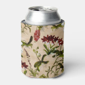 Rafraîchisseur Pour Canette Sleeve - Orchidée imprimé en beige (Can devant)