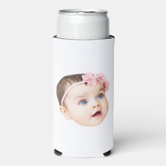 Rafraîchisseur Pour Canette Slim 1ère fête d'anniversaire Petit garçon Anniversaire (Seltzer Recto)